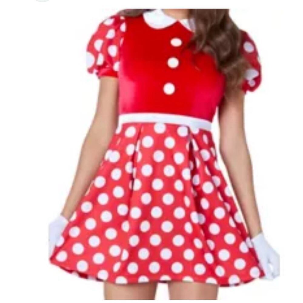 Disney Mickey & Friends costume Minnie Mouse Dress Womens Small 1767